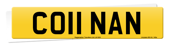 Registration number CO11 NAN